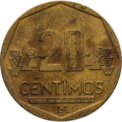 купить Перу 20 сентимо (centimos) 2009