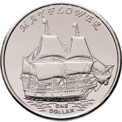 купить Кирибати, Остров Гилберта 1 доллар 2014 "Корабль Mayflower"