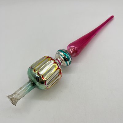 купить Игрушка елочная "Пика" (навершие/наконечник на елку), стекло, краска, СССР, 1960-1980 гг.