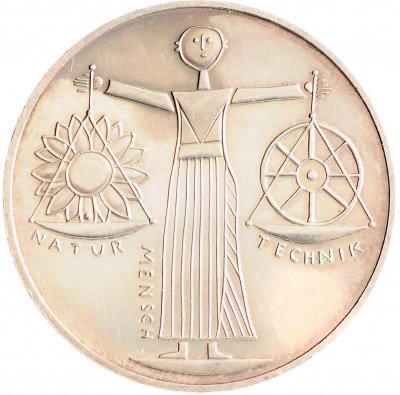 Купить Германия 10 марок 2000  "Expo 2000 - всемирная выставка в Ганновере"