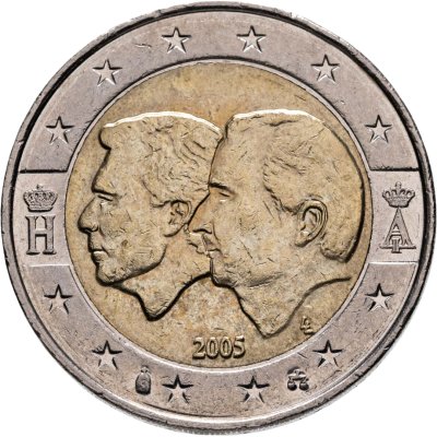 купить Бельгия 2 евро (euro) 2005 "Бельгийско-Люксембургский экономический союз"