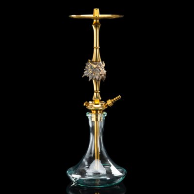 купить Кальян "Дракон" в подарочном кофре с документами, бронза, нержавеющая сталь, кожа, короб - сосна, металл, Российская Федерация, 2025 г.