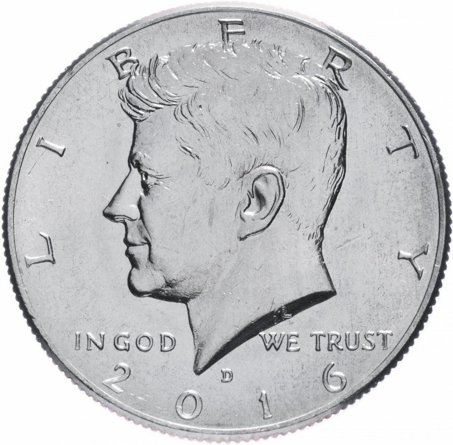 купить США 1/2 доллара (50 центов, half dollar) 2016 D "Кеннеди"