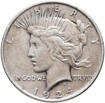 купить США 1 доллар (dollar) 1924 Peace Dollar (Мирный доллар)