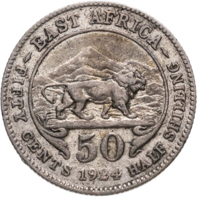 купить Британская Восточная Африка 50 центов (cents) 1924
