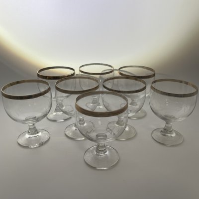 купить Набор из 8-ми бокалов с золотой каймой, стекло, золочение, Россия, 2010-2020 гг.