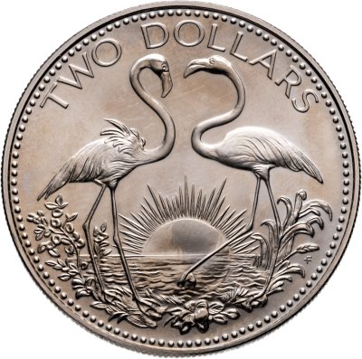 купить Багамские острова 2 доллара (dollars) 1974