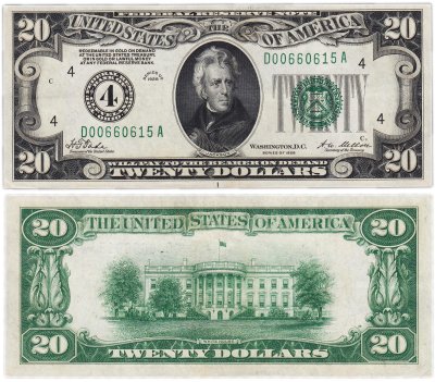 Купить США 20 долларов 1928 Series 1928