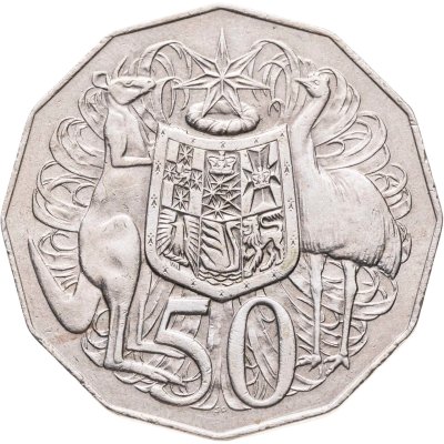 купить Австралия 50 центов (cents) 1976