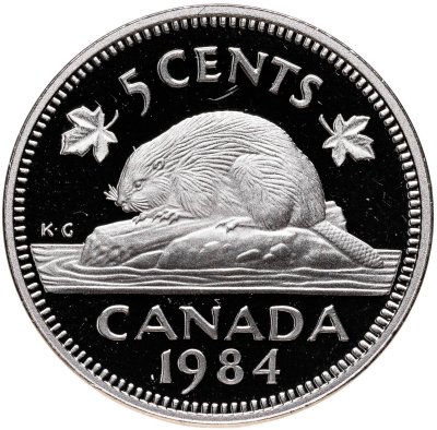 купить Канада 5 центов (cents) 1984