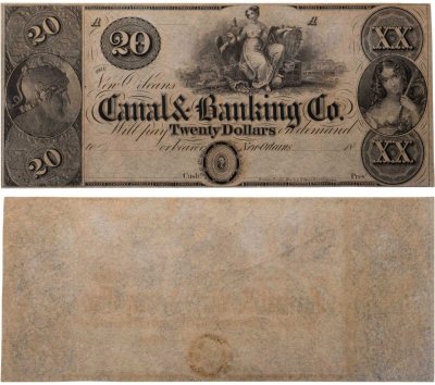 купить США, Луизиана, Новый Орлеан 20 долларов 1840 е