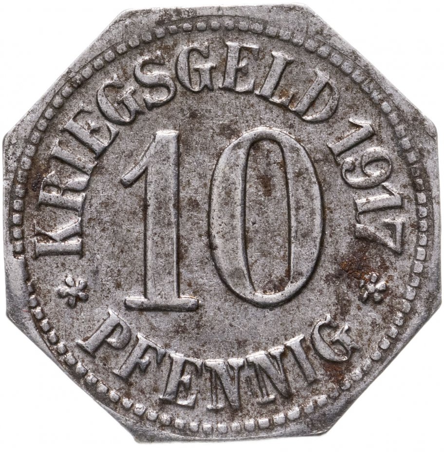 купить Германия (Висбаден) нотгельд 10 пфеннигов 1917