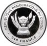 Купить Демократическая Республика Конго 240 франков 2012 "Китайский гороскоп - Год дракона. Богатство"