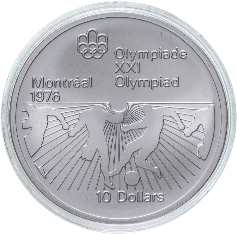 купить Канада 10 долларов (dollars) 1976  XXI летние Олимпийские Игры, Монреаль 1976 - футбол