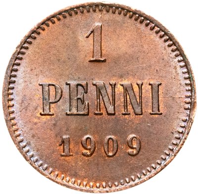 купить 1 пенни (penni) 1909 Российская Финляндия