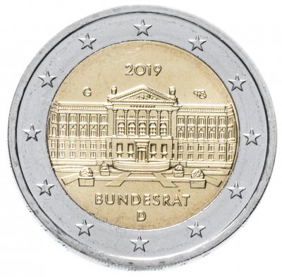 купить Германия 2 евро 2019 Бундесрат двор G