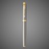 Купить Перьевая ручка Parker IM Metal Brushed Metal GT, перо: F, цвет чернил: blue, в подарочной упаковке., Драгметаллы: позолота, сталь, 2026 г.