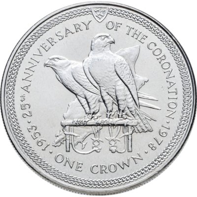 купить Остров Мэн 1 крона (crown) 1978 25 лет коронации Королевы Елизаветы II