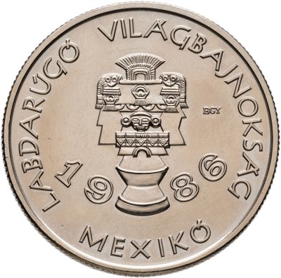 купить Венгрия 100 форинтов (forint) 1985 "Чемпионат мира по футболу 1986 - Национальные мексиканские артефакты "