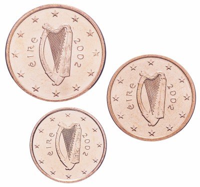 купить Ирландия набор из 3-х монет 1, 2 и 5 евро центов 2002