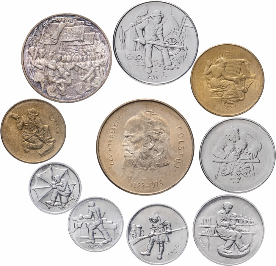 купить Сан-Марино набор из 10 монет 1978, в подарочном футляре, с сертификатом