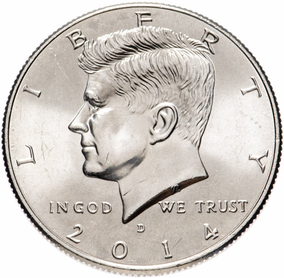 купить США 50 центов (1/2 доллара, half dollar) 2014 D "Kennedy Half Dollar (Кеннеди)"