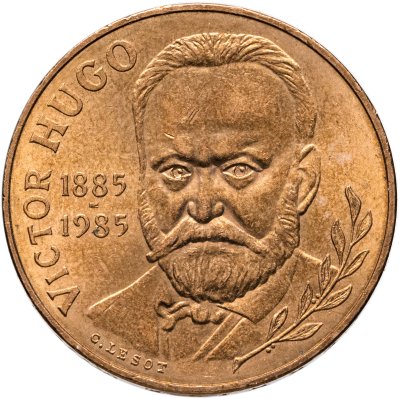 купить Франция 10 франков (francs) 1985 "100 лет со дня смерти Виктора Гюго"