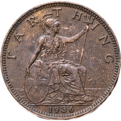 купить Великобритания 1 фартинг (farthing) 1936