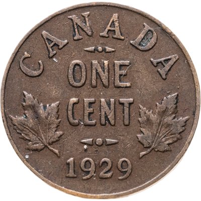 купить Канада 1 цент (cent) 1929