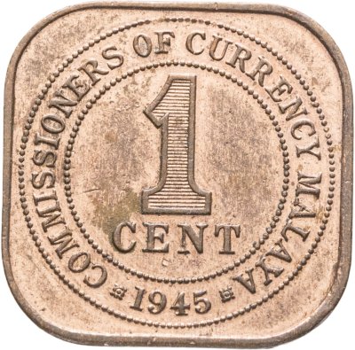 купить Малайя 1 цент (cent) 1945