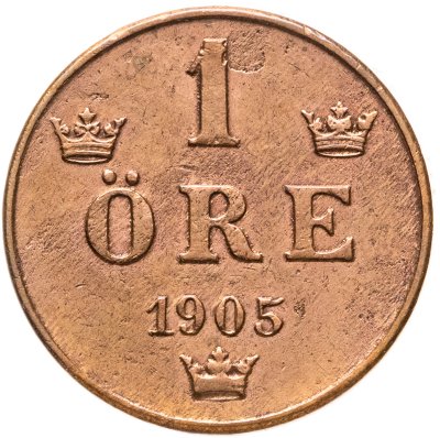 купить Швеция 1 эре (ore) 1905