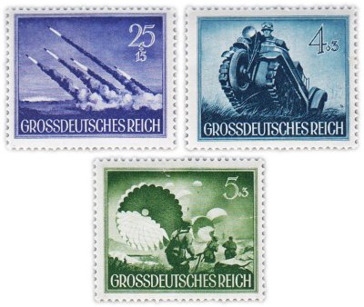 купить Германия, Третий рейх набор из 3 марок 1944 "Армия"