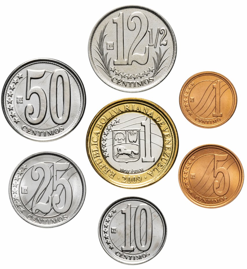 купить Венесуэла набор монет 2007-2012 (7 шт.)