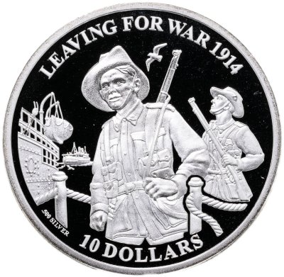 купить Кирибати 10 долларов 2014 "День АНЗАК - Отправляясь на войну 1914"