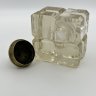 Купить Чернильница с крышкой, стекло, латунь, Российская империя, 1900-1910 гг.