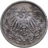 Купить Германия 1/2 марки (mark) 1912 A  знак монетного двора: "A" - Берлин