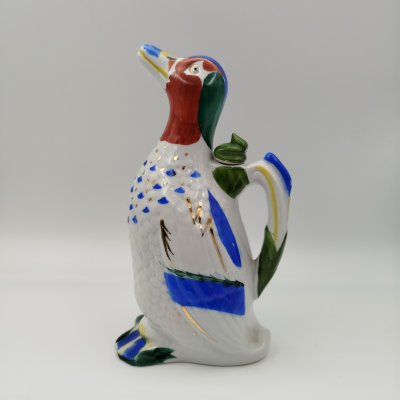 купить Штоф "Утка", скульптор Ризнич И.И., фарфор, роспись, золочение, Ленинградский фарфоровый завод (ЛФЗ), СССР, 1960-1970 гг.