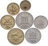 Купить Греция, набор 7 монет: 50 лепта, 1, 2, 5, 10, 20, 50 драхм 1976-1990 "Выдающиеся личности" Третья Республика