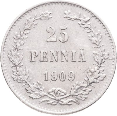 купить 25 пенни 1909 L монета для Финляндии