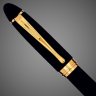 Купить Перьевая ручка Aurora Ipsilon Velvet Black GT, перо - F, в подарочной коробке, Материал ткани: бархат, велюр, позолота, позолота, 2026 г.