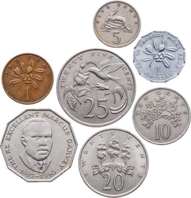 купить Ямайка набор 7 монет 1969-1977