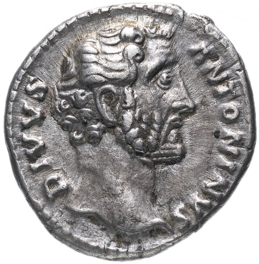 купить Римская империя, Антонин Пий, 138-161 годы, денарий. (Алтарь, посмертный выпуск)