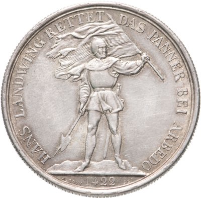 купить Швейцария 5 франков 1869 "Стрелковый фестиваль в Цуге"