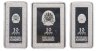 Купить Северная Македония Набор из 3 монет 10 денаров (денари) 2017 Proof  "Богородица, Иисус Христос, Николай Чудотворец - Триптих" в футляре с сертификатом