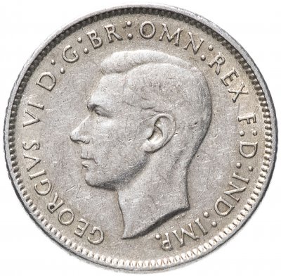 купить Австралия 6 пенсов (pence) 1942 D знак монетного двора: "D" - Денвер