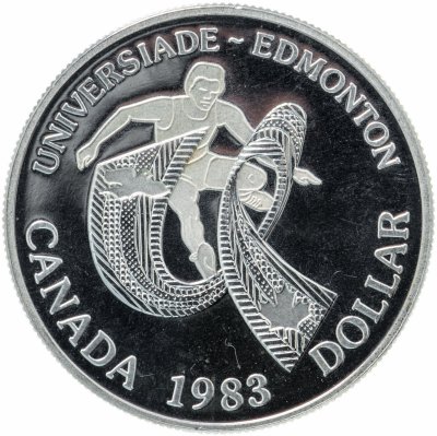 Купить Канада 1 доллар (dollar) 1983 "XII Универсиада в Эдмонтоне"