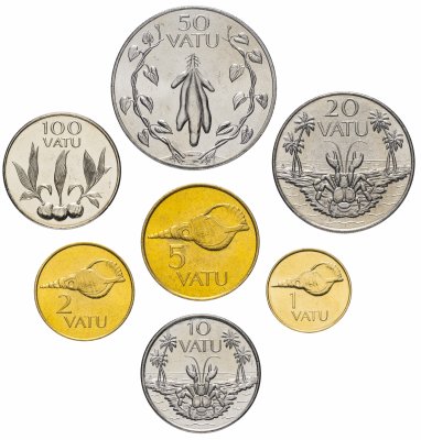 купить Вануату набор монет 1999-2002 (7 монет)