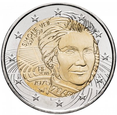 Купить Франция 2 евро 2018 "Симона Вейль"