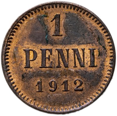 купить 1 пенни (penni) 1912 Российская Финляндия