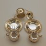 Купить Кофейный набор "Astra" на 2 персоны, металл, Chinelli, Италия, 2000-2010 гг.